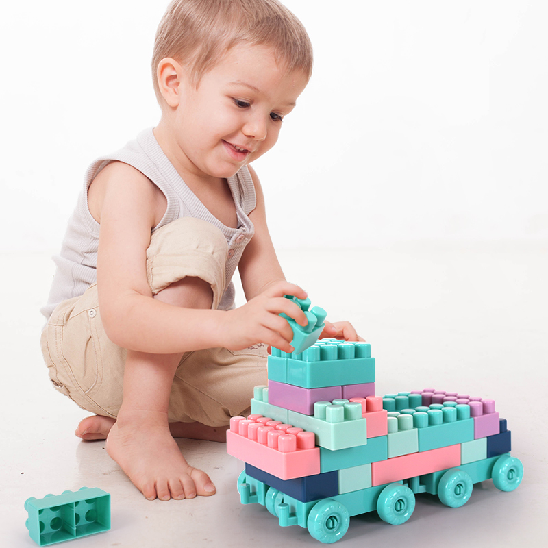 铭塔大颗粒拼插玩具 2-3-7岁益智建构积木 环保套装积木