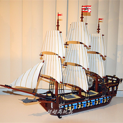 兼容乐高加勒比海盗船城堡帝国战舰黑珍珠号益智拼装玩具积木模型