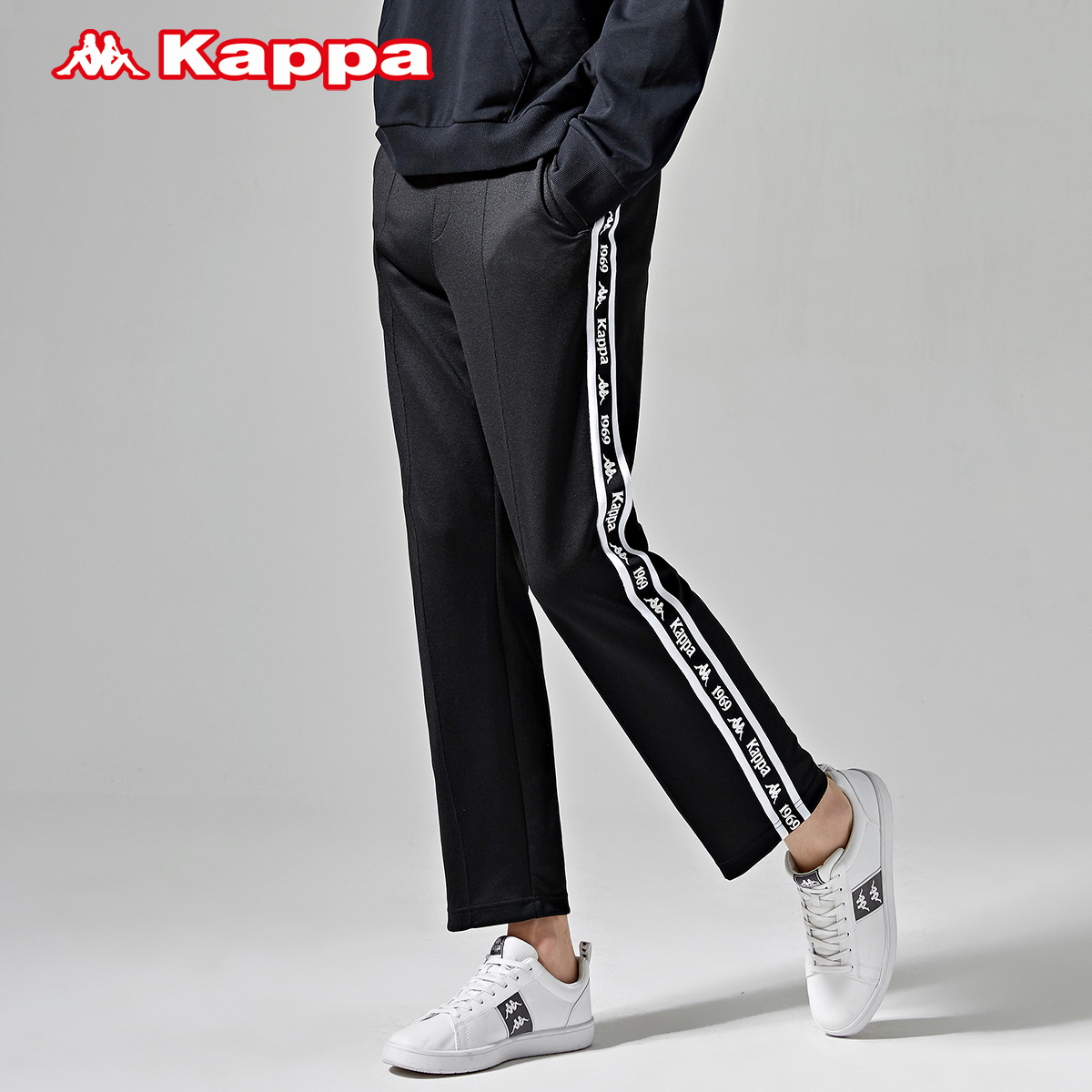 KAPPA卡帕 男串标运动长裤休闲裤卫裤小脚裤 2019新款|K0912AK21D