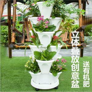 塑料花架多层梯形图片