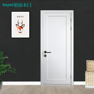 北欧实木门室内门环保烤漆简约欧式套装木门定做白色复合卧室房门
