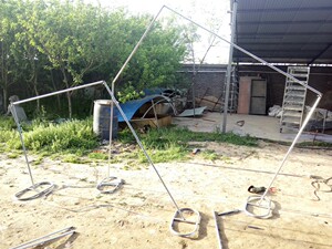 新款拱门架子铁艺斜四方相框拱门架子四件套婚庆道具背景装饰拱门铁艺拱门