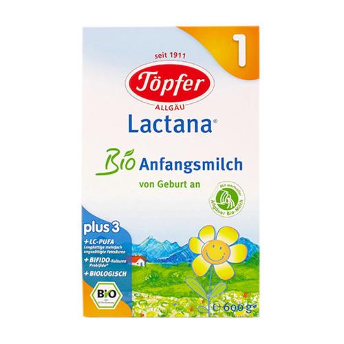 dm德国topfer特福芬Lactana有机新生婴儿奶粉1段8盒包邮包税