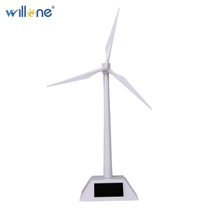 太阳能风车模型 太阳能风力发电 太阳能风机模型 益智玩具