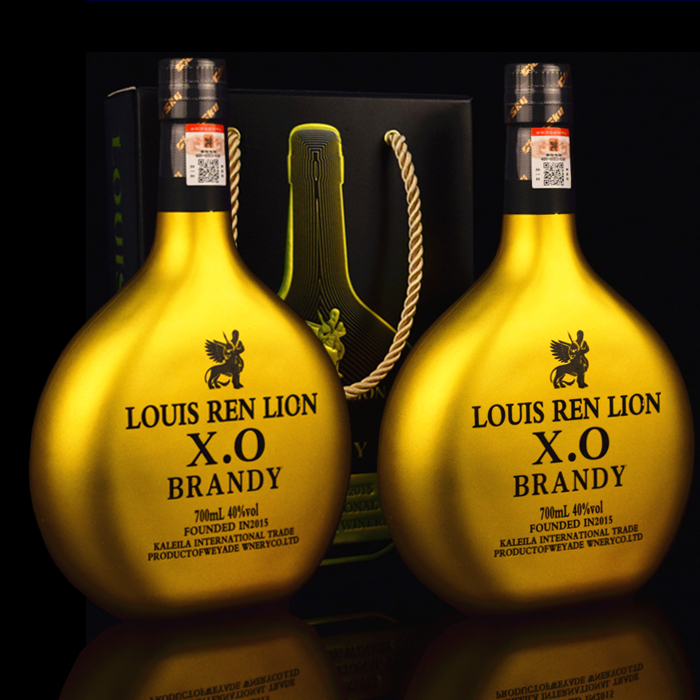 【买一送一】洋酒xo 路易斯人头狮xo白兰地法国进口原酒 爆款热卖