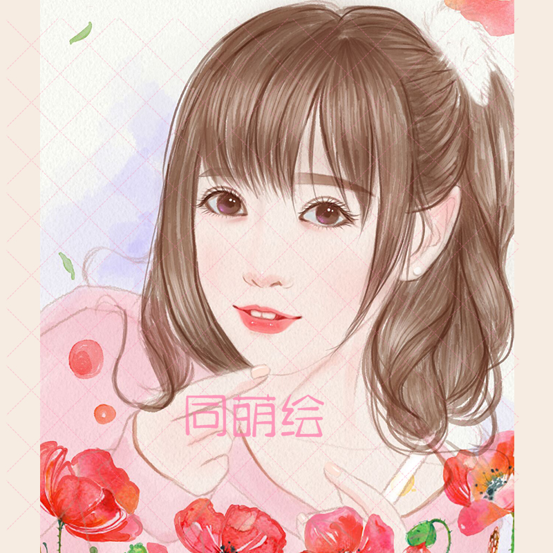 真人照片ps转手绘照片美化肖像漫画卡通头像礼物唱吧微信q版唯美 已