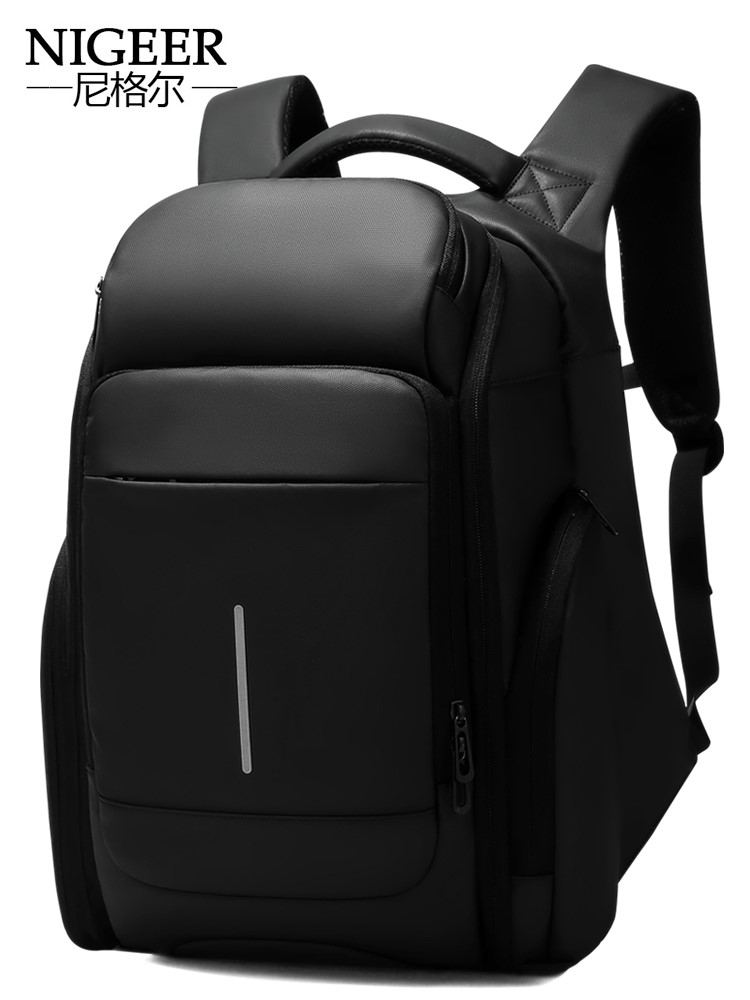 尼格尔双肩包男大容量出差旅行包商务书包男15.6寸电脑包男士背包