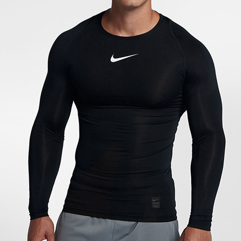 Nike紧身衣PRO训练长袖T恤2019春夏新款正品健身房运动服男套装