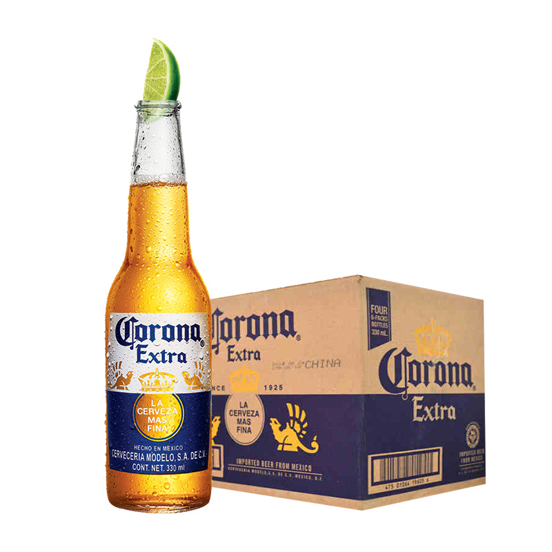 Corona/科罗娜啤酒墨西哥进口330ml*24瓶整箱礼盒装