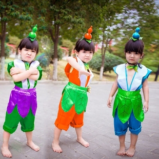葫芦娃兄弟童装成人衣服表演服儿童葫芦娃演出服幼儿圣诞节服装