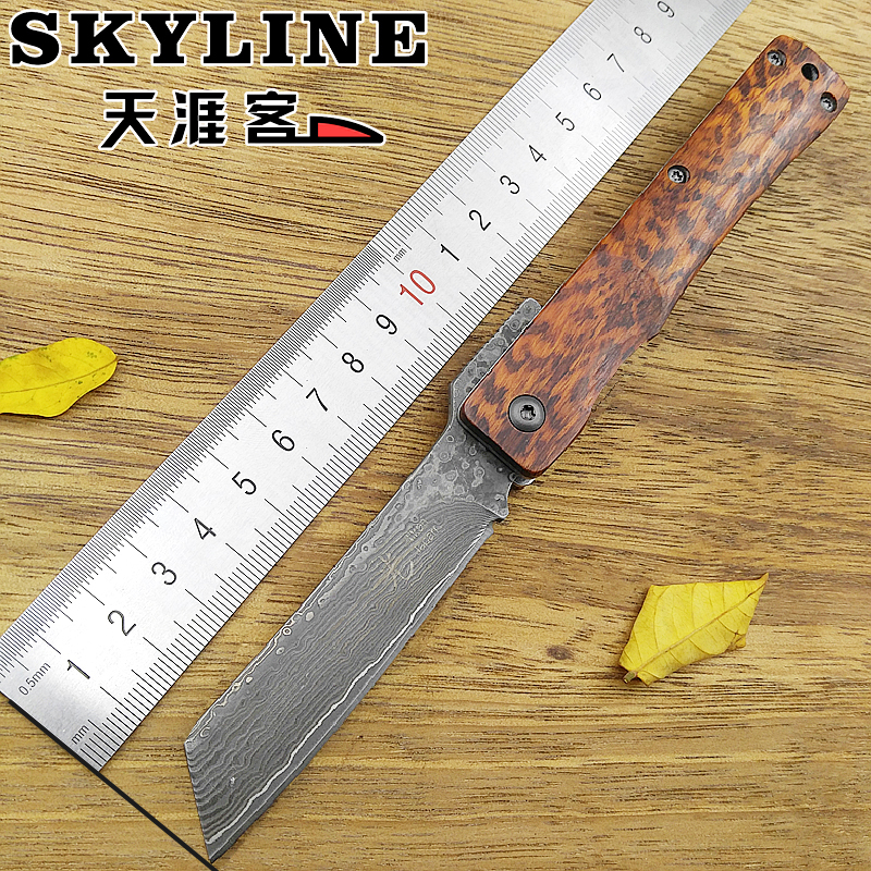 出口日本肥后守大马士革精品折叠小刀随身户外收藏级肥厚守小剃刀
