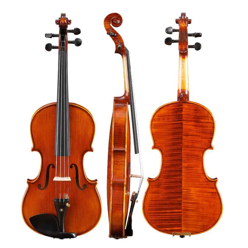 青歌 乐器QV204小提琴 手工实木虎纹花纹演奏晋级考级成人儿童练