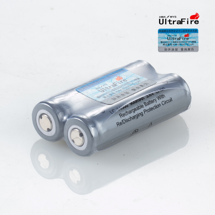 正品Ultrafire神火14500 900mAh 3.7V 强光手电筒锂电池 单节价格