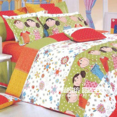 全棉床品4件套纯棉床单被套儿童卡通1.2/1.5/1.8米床上用品四件套