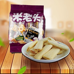 米老头农夫小舍糙米酥心卷150g*4包 蛋黄味/牛奶味办公室休闲零食