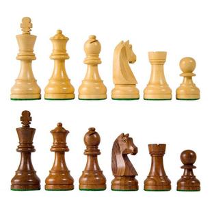国际象棋 斯汤顿日耳曼骑士专业比赛实木棋子1chess 国际棋联指定