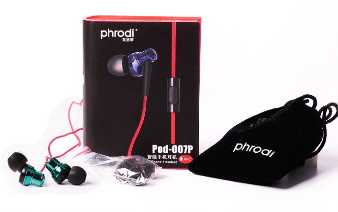 Phrodi/芙洛蒂 POD-007P重低音手机耳机通用耳机入耳式电脑耳机
