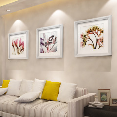 得艺饰界 原版美克美家透明花 壁画现代简约有框画客厅装饰画2018
