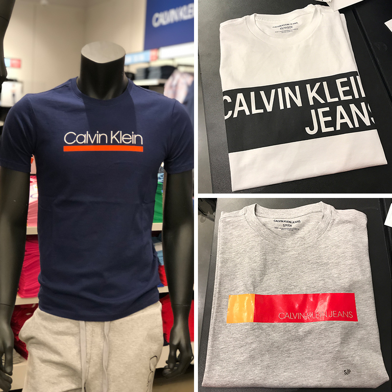 19夏新款 纽约大宝 Calvin Klein jeans/CK 男士印花短袖T恤合集