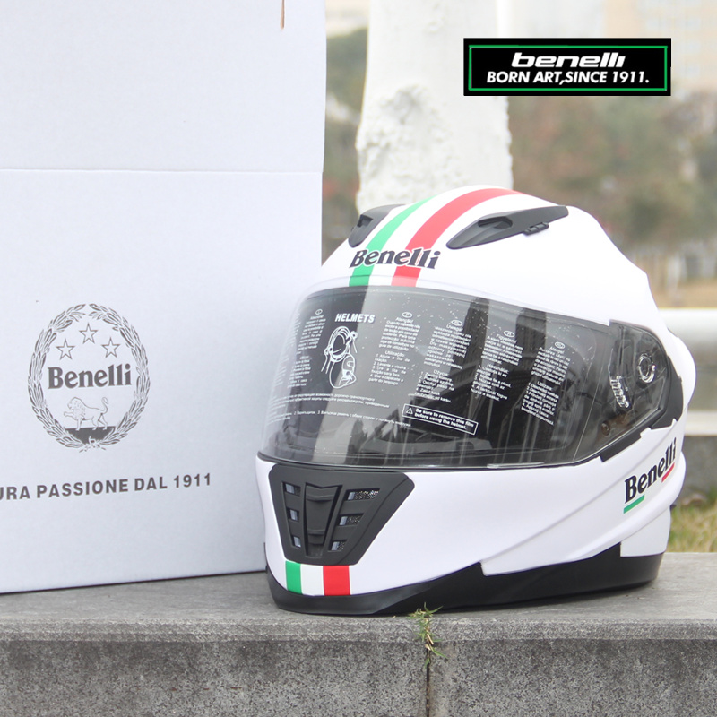 意大利benelli racing摩托车头盔男女全覆式机车盔贝纳利骑行头盔