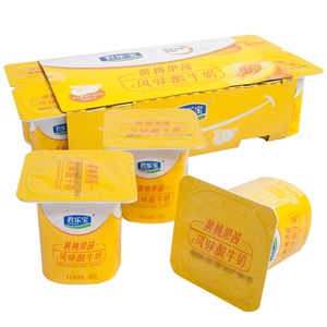 class=h></p></a>黄桃 /span>果酱杯装风味发酵乳酸牛奶八连杯果味酸奶100gx16