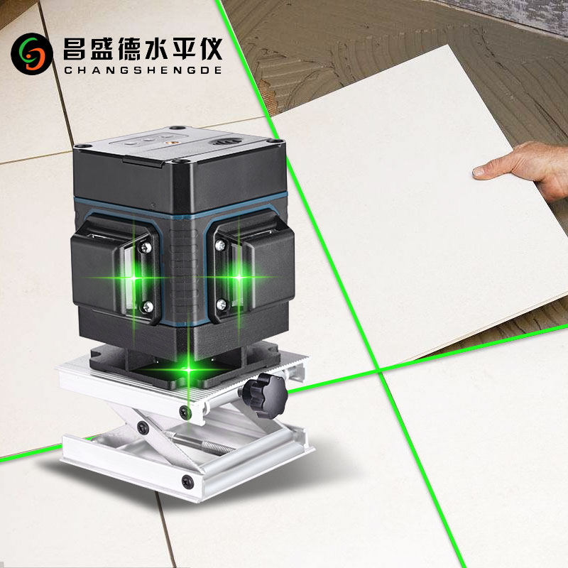 昌盛德激光3D12线水平仪绿光贴墙仪8红外线平水仪高精度自动打线