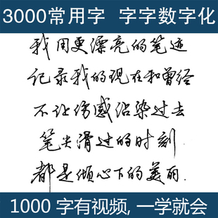 张神农数字化练字帖成人行书行楷书速成女生男生反复使用钢笔硬笔