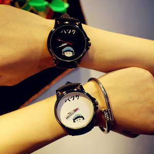 手表男学生韩版简约潮流黑图片