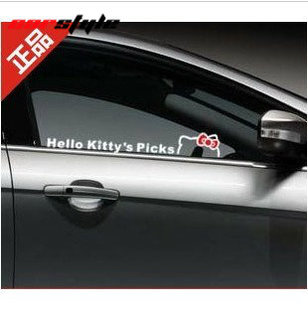 帝猫之秀卡通车贴车窗贴窗贴汽车贴 灯眉贴(对装)