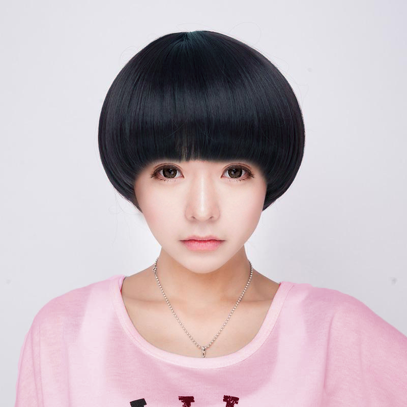 蘑菇头短发发型图片|蘑菇头短发后面发型|波波头短发