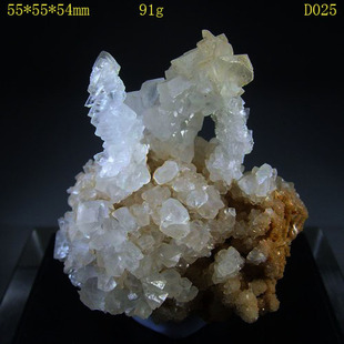 极品冰晶霰石结晶-文石aragonite[矿物晶体标本]来自云南文山