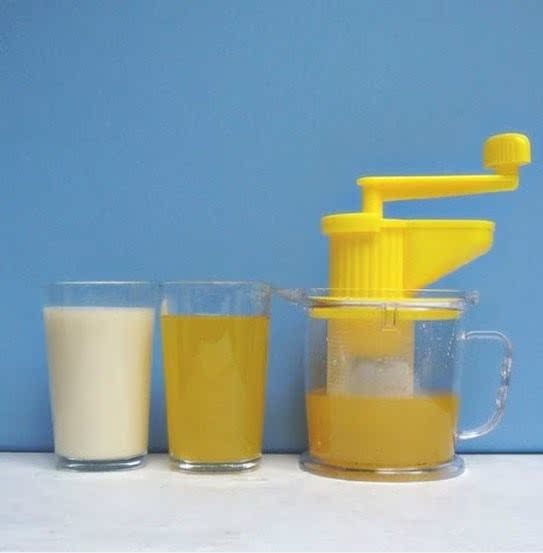 神器果汁豆浆机榨汁机 婴儿手摇磨手动 迷你家用榨汁器水果姜蒜机