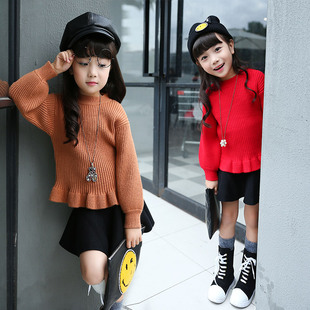 荷叶边套头毛衣女童品牌官网,荷叶边套头毛衣