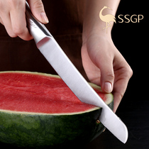 SSGP专业切水果刀具西瓜刀大号不锈钢家用德国瓜果刀切瓜刀加长款