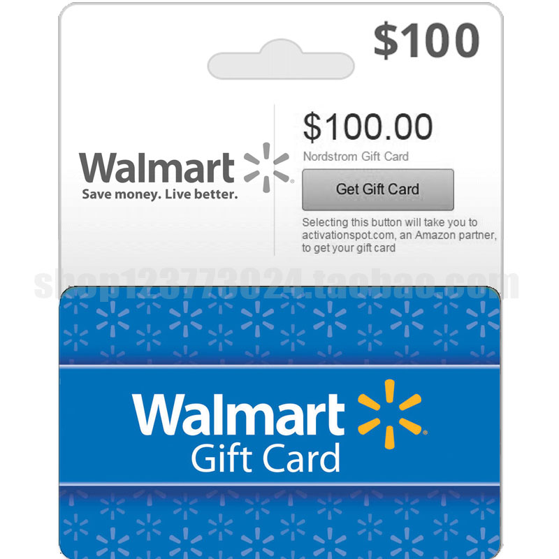 【暂无】美国沃尔玛Walmart礼品卡100刀代刷代付代拍代购亚马逊