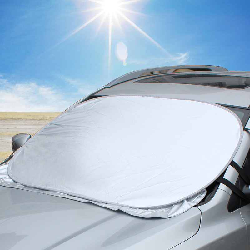 汽车遮阳挡防晒隔热帘前档太阳挡前挡风玻璃罩车用遮光板通用外置