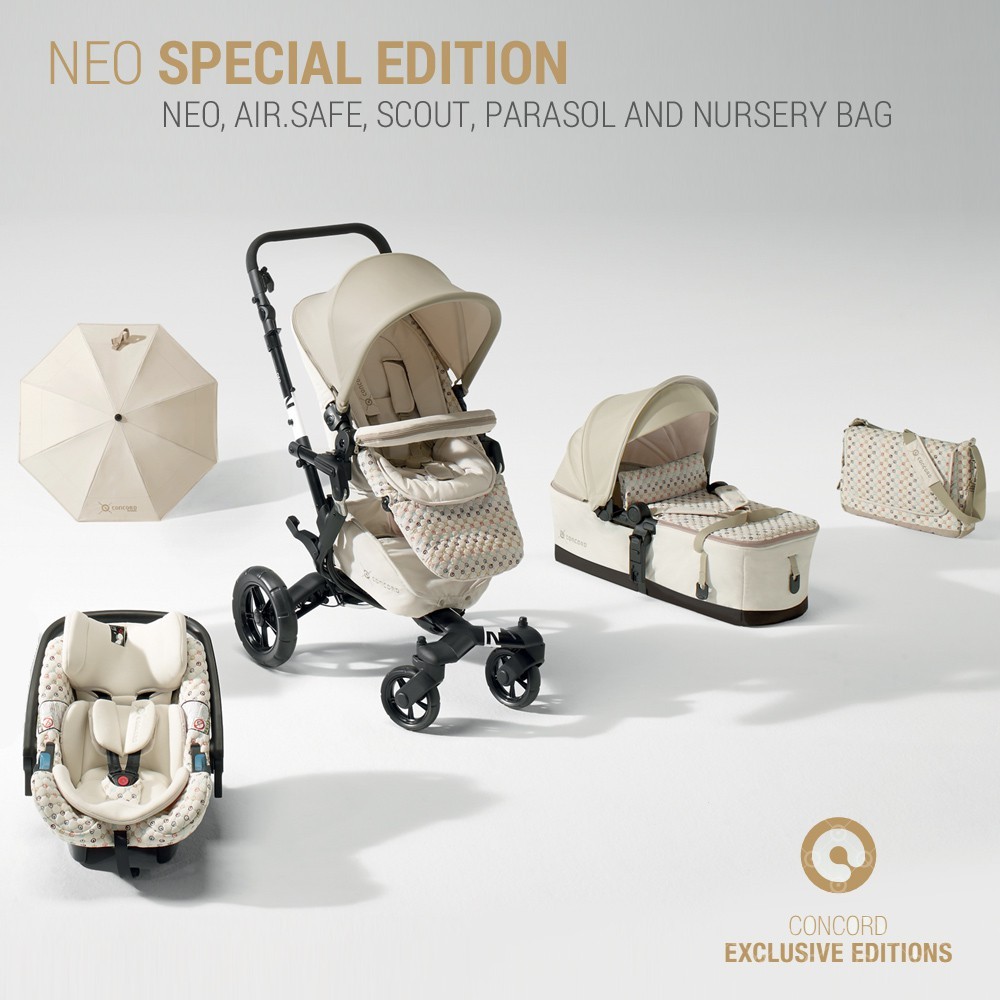德国17款Concord NEO Mobility-Set 贵族欧洲婴儿推车软睡篮提篮