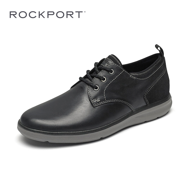 Rockport/乐步男新款休闲鞋英伦厚底板鞋真皮商务休闲皮鞋CH3560