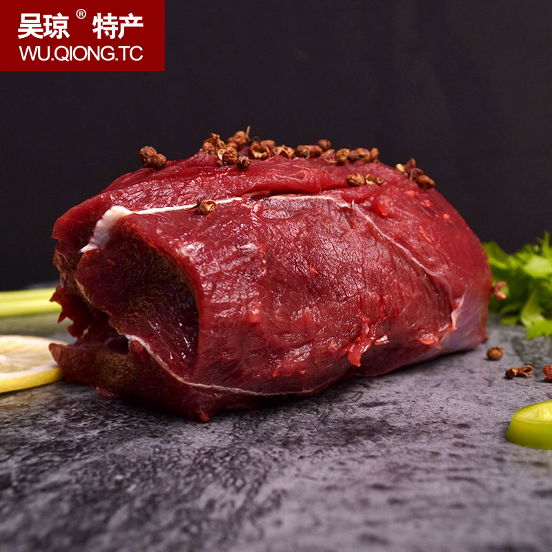 吴琼 鹿肉新鲜 鹿肉500g野味肉新鲜鹿肉梅花鹿肉 健身餐