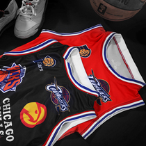 潮牌汽车座套四季通用创意卡通篮球球衣坐垫套NBA靠背座垫套