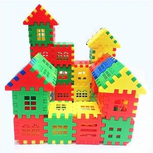 儿童玩具搭积木塑料搭房子图片