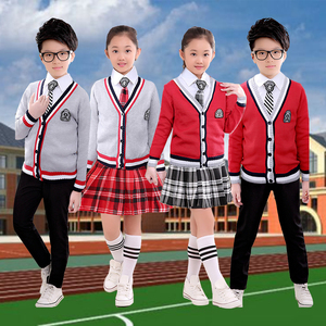 小学生英式校服 span class=h>男 /span>女童学院风班服 span class=h