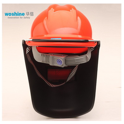 WB234全铝合金框配帽型电焊面罩(含镜片)安全帽价格另计