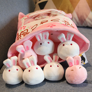 ins日本可爱小兔子毛绒玩具超软仿真创意零食抱枕网红少女心玩偶