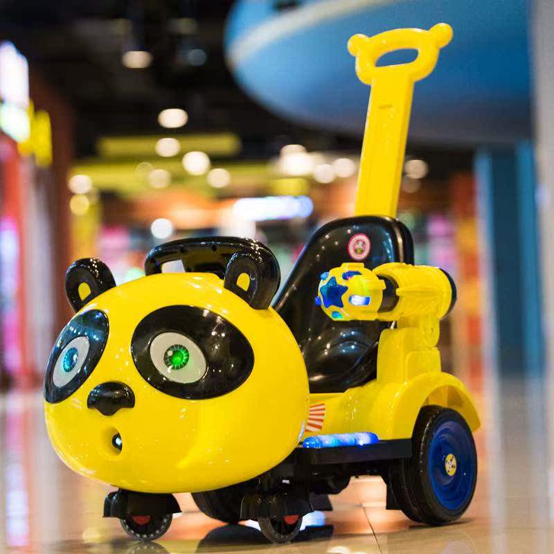 电动车童车四轮带遥控扭扭三轮玩具车可坐人手推汽车儿童室内摇摆