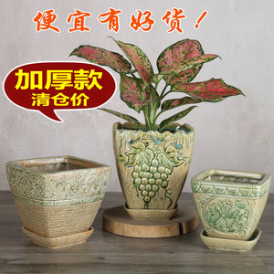 中号陶瓷花盆图片