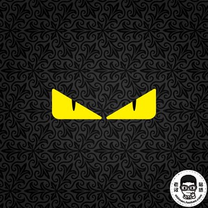 【老汉 span class=h></p></a>贴纸 /span>】个性潮贴 划痕遮挡 小恶魔 眼睛  