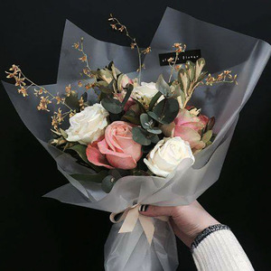 雾面纸花束玫瑰花包装纸花艺鲜花包装纸韩国进口防水包花材料批发