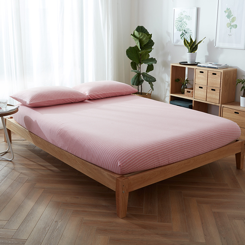全棉床笠床垫套1.2床单件防滑席梦思保护针织天竺棉1.5米1.8m床罩