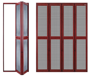 好万家 span class=h>金钢网/span>折叠纱门铝合金防蚊防盗隐形平开